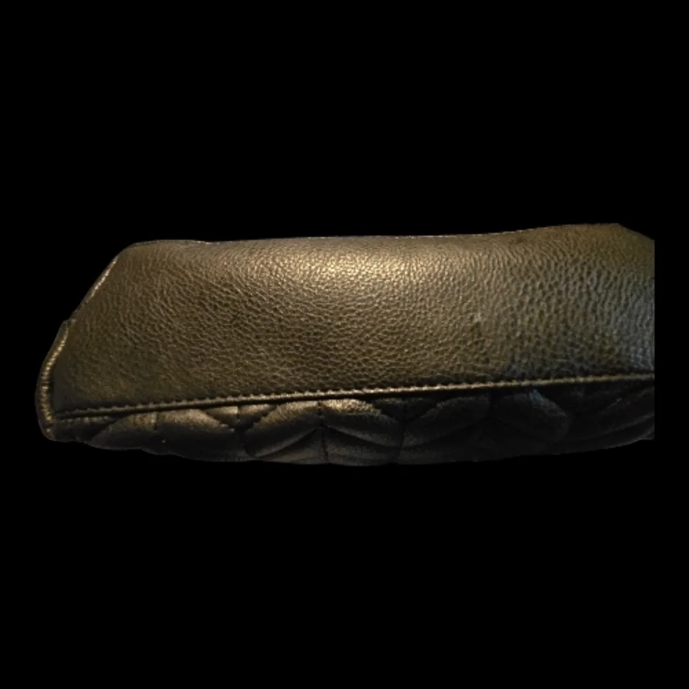 Rampage Y2K Black Quilted Chain Shoulder Bag-Vintage Chevron